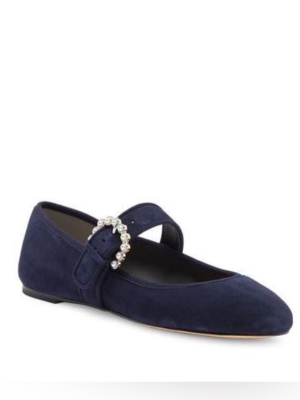 Stuart Weitzman Gabby Mary Jane Pump navy blue size 6 NEW